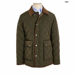 Ralph Lauren Kids Quilted Jacket - Olive and Brown